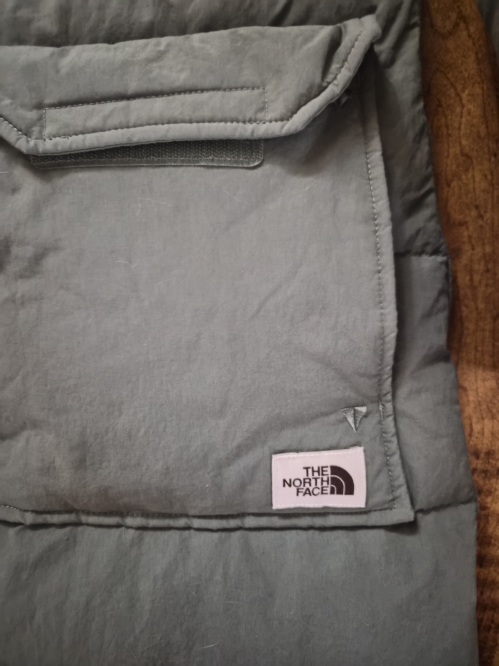 The North Face Women’s Sage Green Puffer Coat with Belt - Picture 3 of 10
